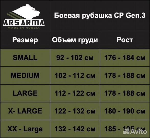 Боевая рубашка CP Gen.3, Ars Arma