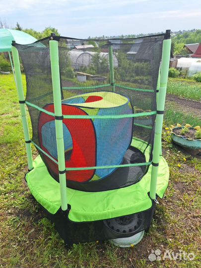 Детский батут с сеткой бу