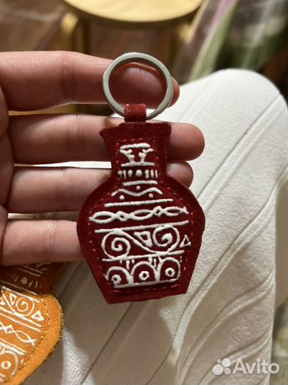 Брелок для ключей этно-сувенир замша