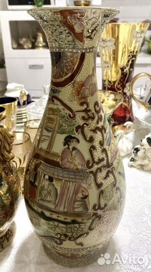 Вазы старинный Китай. Стаканы. Фужеры 