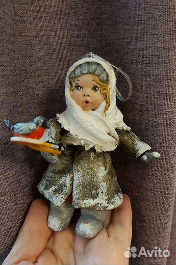 Ватные елочные игрушки
