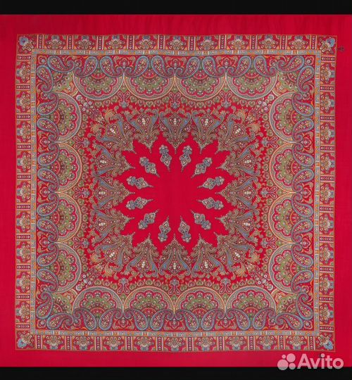 Павловопосадский платок шерсть Волшебный танец