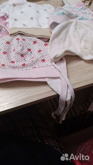 Шапочки для девочки.От 0 до 3