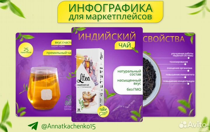 Инфографика для маркетплейсов вайлдберриз озон