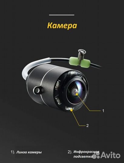 Камера для подводной рыбалки lucky с монитором 4,3