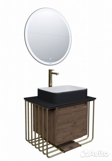 Мебель для ванной Grossman Винтаж 70 веллингтон/золото GR-4043BW