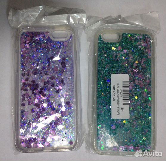 Чехол с блестками для iPhone 6/6s