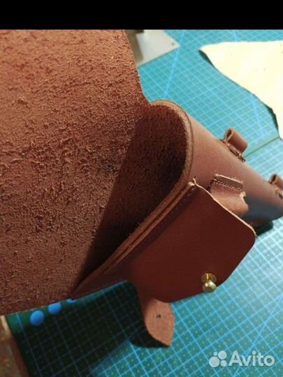 Кобура для нагана (рыжая кожа)