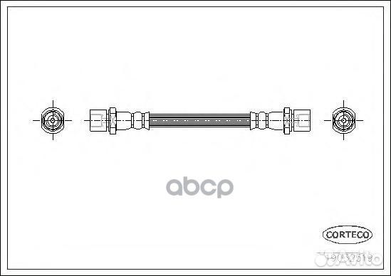 19032519 corteco Шланг тормозной 19032519 Corteco