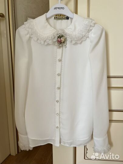 Бронь до 28.07 Блузка Маленькая леди 140