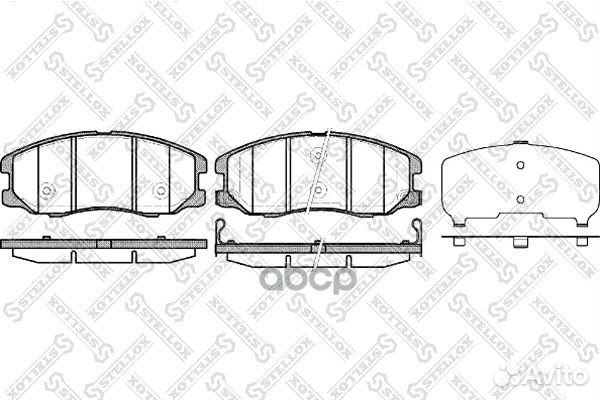 001 094B-SX 1261 12 колодки дисковые п Opel A