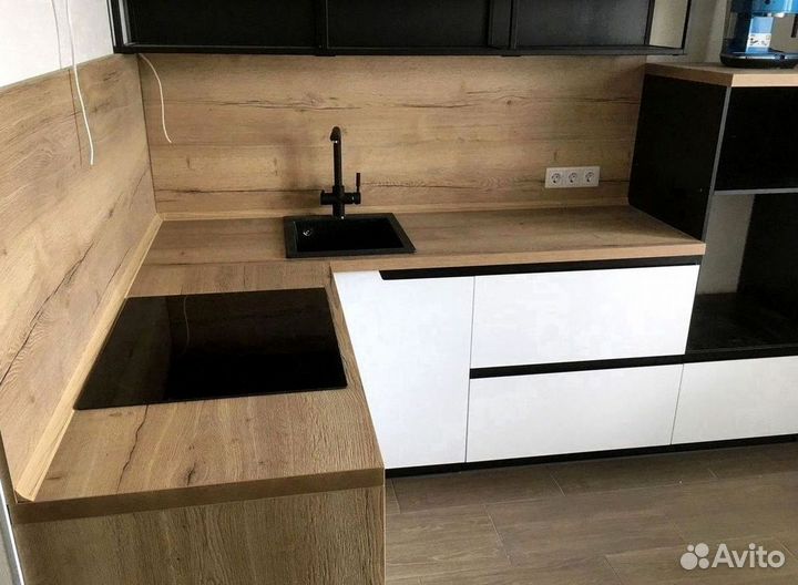 Угловая кухня с мдф фасадами