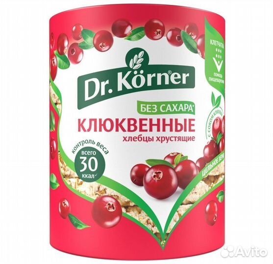 Опт - Хлебцы Dr. Korner Злаковый Коктейль Клюквен