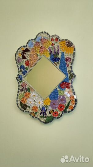 Зеркальное панно на стену