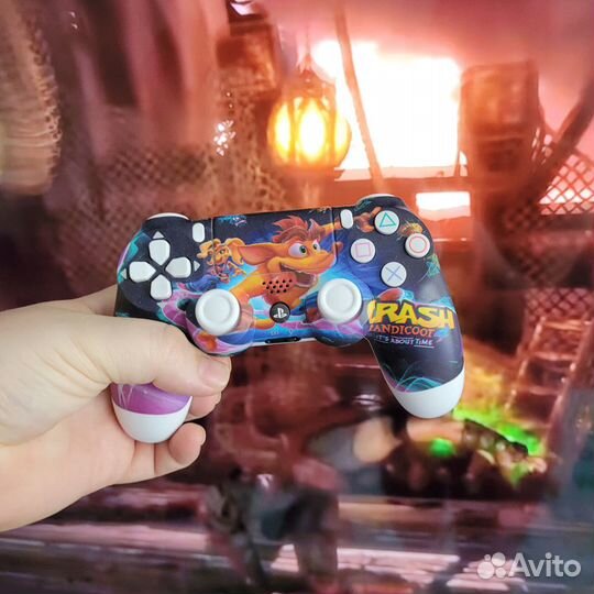 Джойстик dualshock ps4 v2 \ джойстик ps4 с принтом