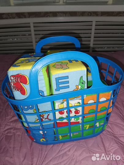 Продам мягкие кубики в хорошем состоянии