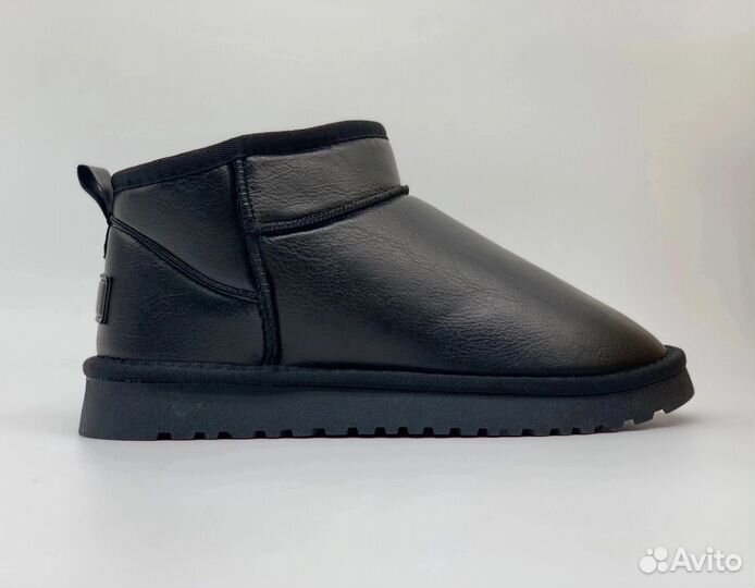 Угги Ugg мужские зимние короткие кожаные