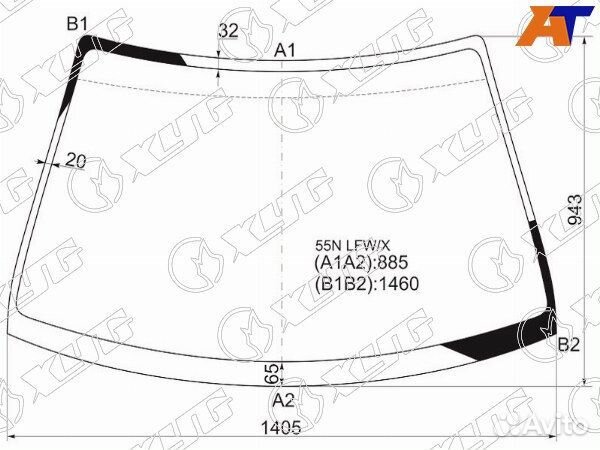 Стекло лобовое subaru impreza WRX STI