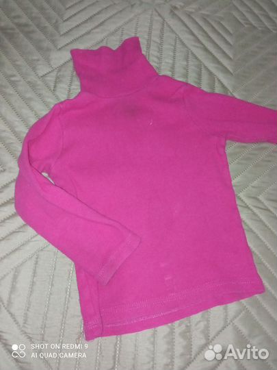 Тёплый комплект кофта + две водолазки на годик