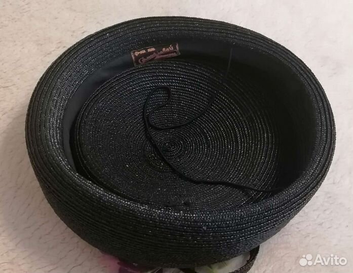 Винтжная шляпка из соломки