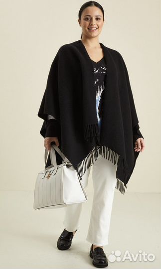 Пончо из шерсти Marina Rinaldi Elena Miro MR