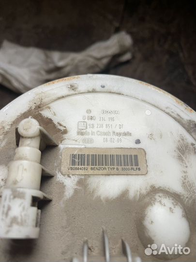 Бензонасос opel astra h 1.8