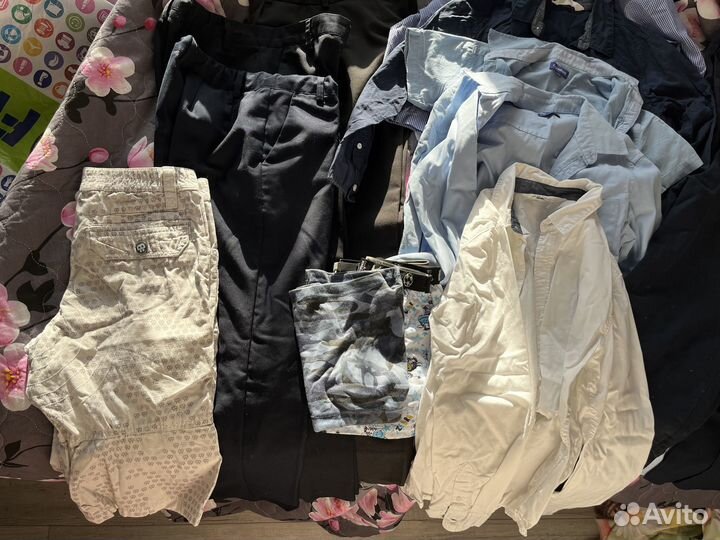 Вещи на мальчика 128-140 бесплатно отдам