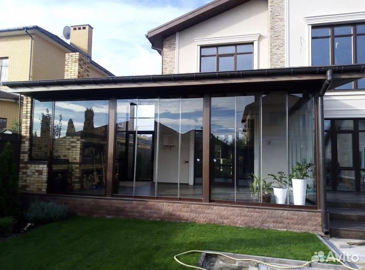 Раздвижные окна из двери для террас и веранд