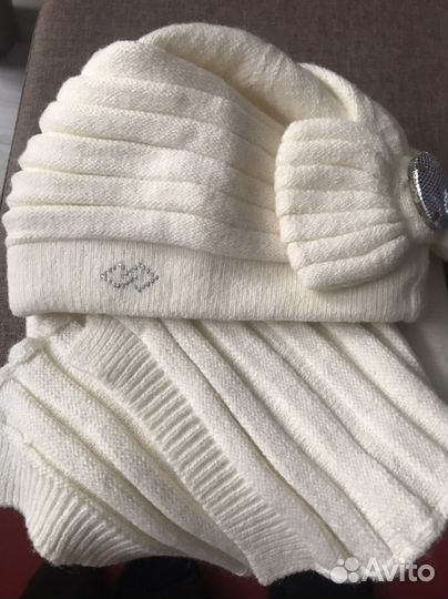 Комплект шапка и шарф женский