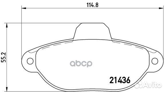 Колодки тормозные P23160 Brembo
