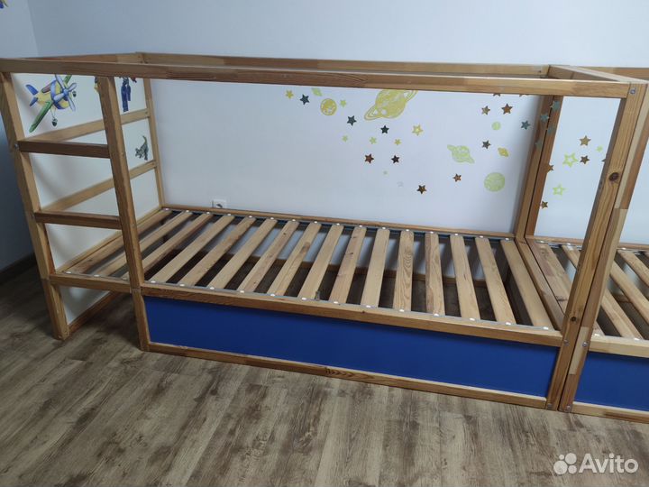 Детская кровать-чердак Икея Кюра