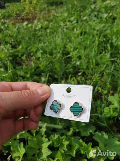 Серьги van cleef