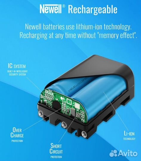 Аккумулятор Newell для Canon LP-E10