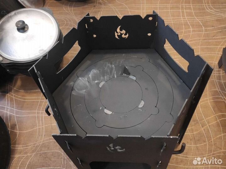 Очаг для казана, печь-мангал, походная печь