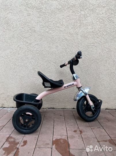 Велосипед детский трехколесный N-Ergo розовый
