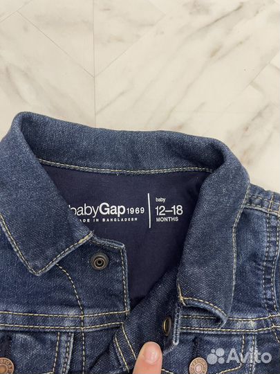 Джинсовая куртка Gap 12-18м оригинал