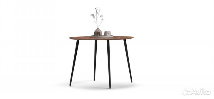 Стол обеденный Бриг 100 Wood Brown, Черный