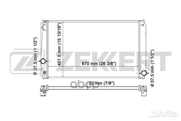 Радиатор охл дв Toyota Rav 4 (A30) 06- Rav 4