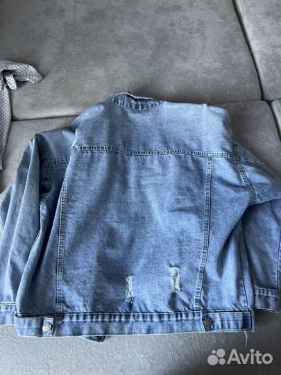 Дубленка и джинсовая куртка