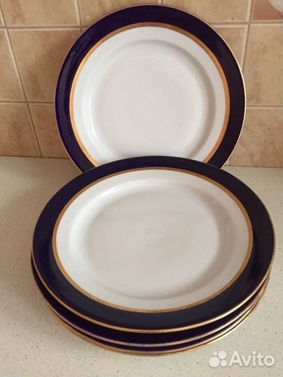 Тарелка фарфоровая СССР, Дулево(5 шт)