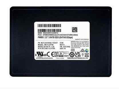 SSD Samsung PM893 3.84TB 2.5inch SATA TLC MZ7L33T8