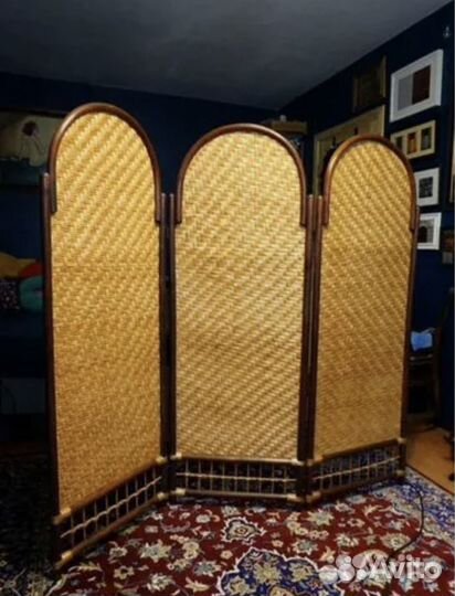 Ширма плетеная из ротанга