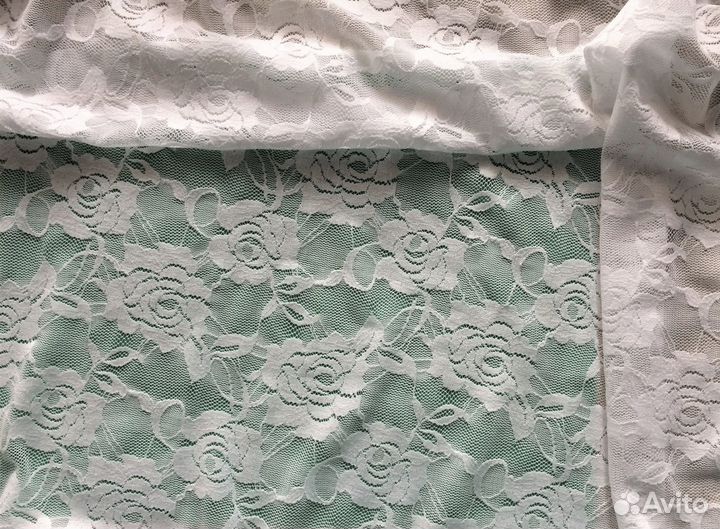 Ткань гипюр стрейч отрез 2,30м -№7-1, плательный