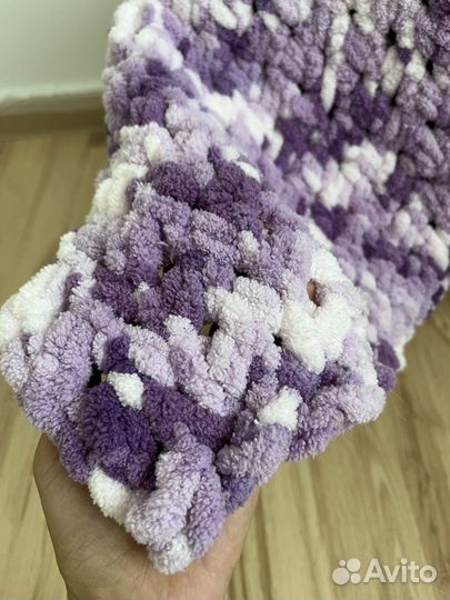 Плед детский вязаный