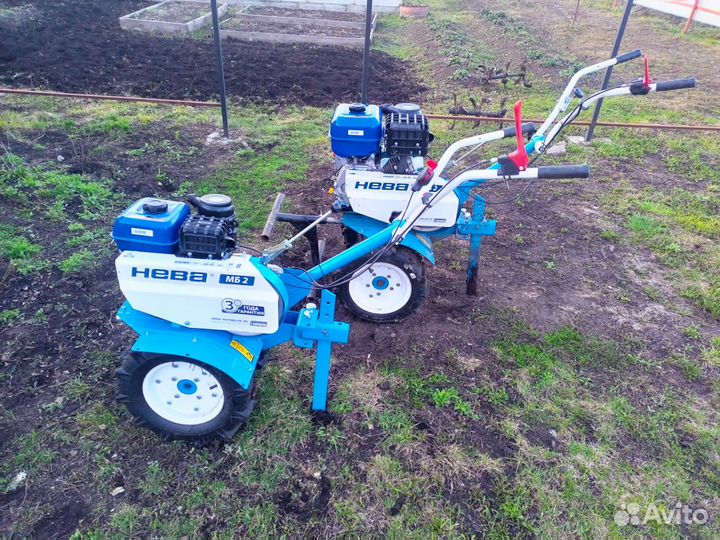 Вспашка земли мотоблоком