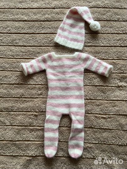 Розовый комбез для съемки новорожденных