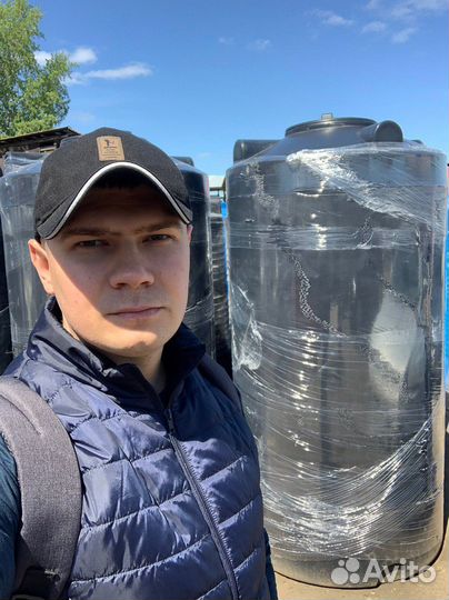 Бак для воды пластик 1/2/3/5/10 кубов