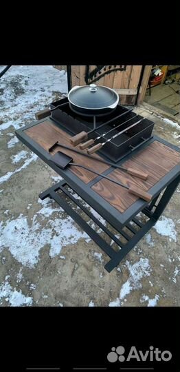 Мангал в стиле лофт