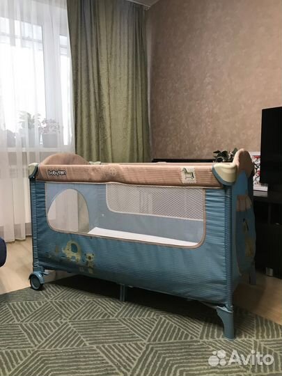Детская кровать манеж с матрасом