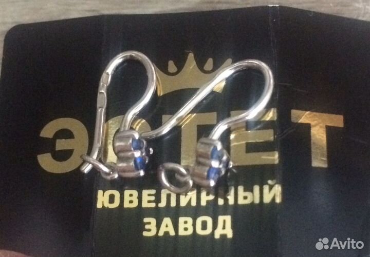 Детские сережки 2 пары